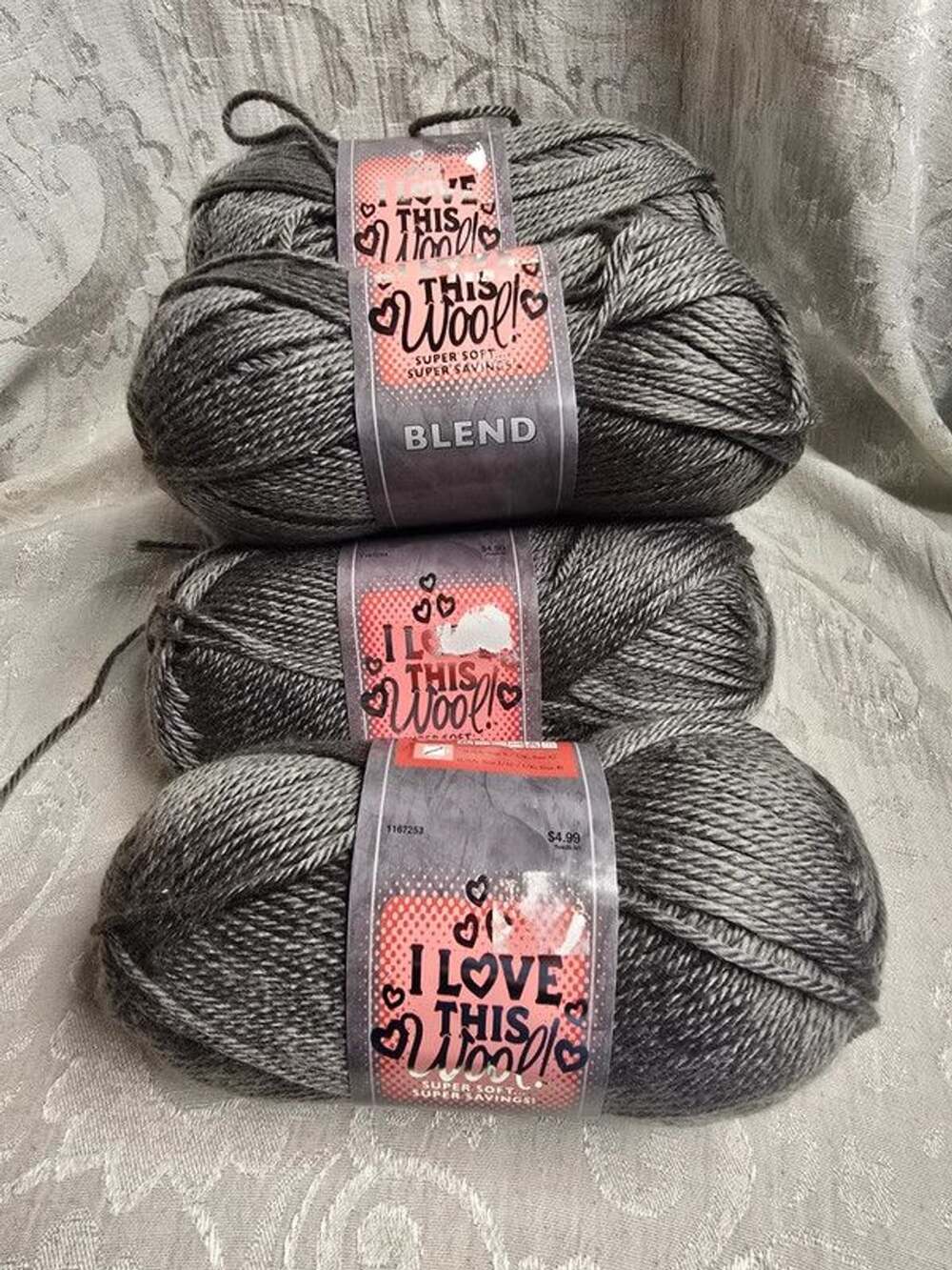 I love this wool blend yarn